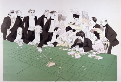 Roulette at Monte-Carlo, c.1910 by Sem